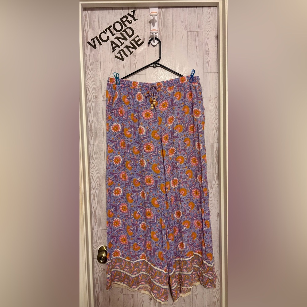 RACHEL Rachel Roy Blue Floral pants